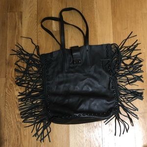 Loeffler Randall leather tote with purse